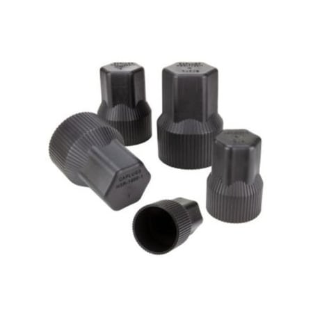 Caplugs HEX CAP SUCKER ROD BLACK HDPE, 300PK HSR-1000-2
